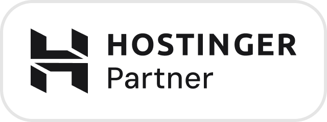 Hostinger Partner badge